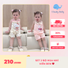Set 2 bộ hoa nhí viền ren