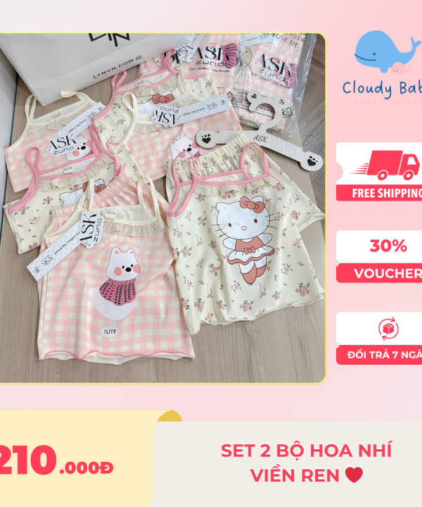 SET 2 BỘ HOA NHÍ VIỀN REN ❤️