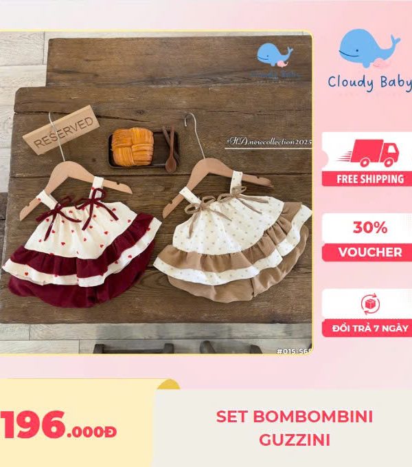 Set BOMBOMBINI GUZZINI đang làm mưa làm gió trên mọi mặt trận_Cloudy Baby