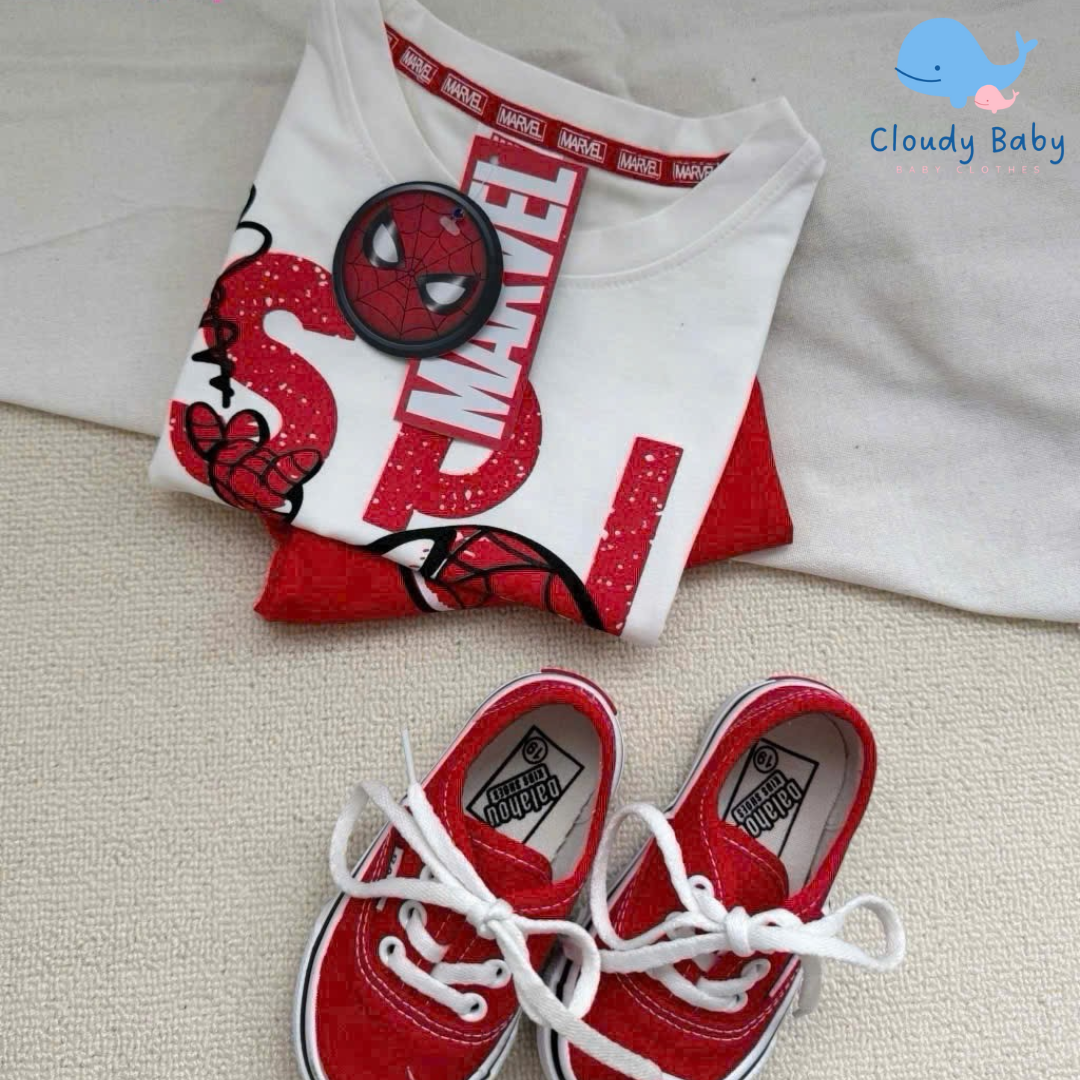 Quần áo cotton Spider Man giá rẻ