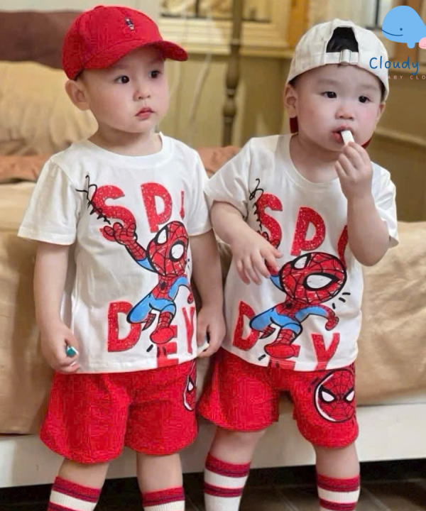 Quần áo cotton Spider Man giá rẻ